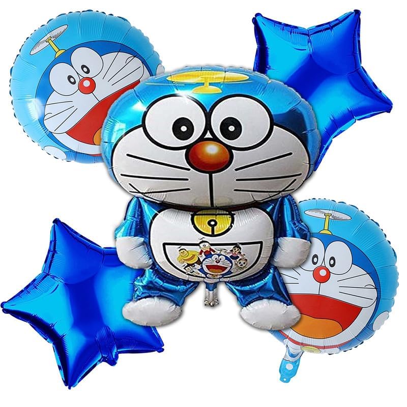 Doraemon Happy Birthday theme pack of 61 pcs for Boys and Girls| Doraemon Decoration set (1st Birthday)