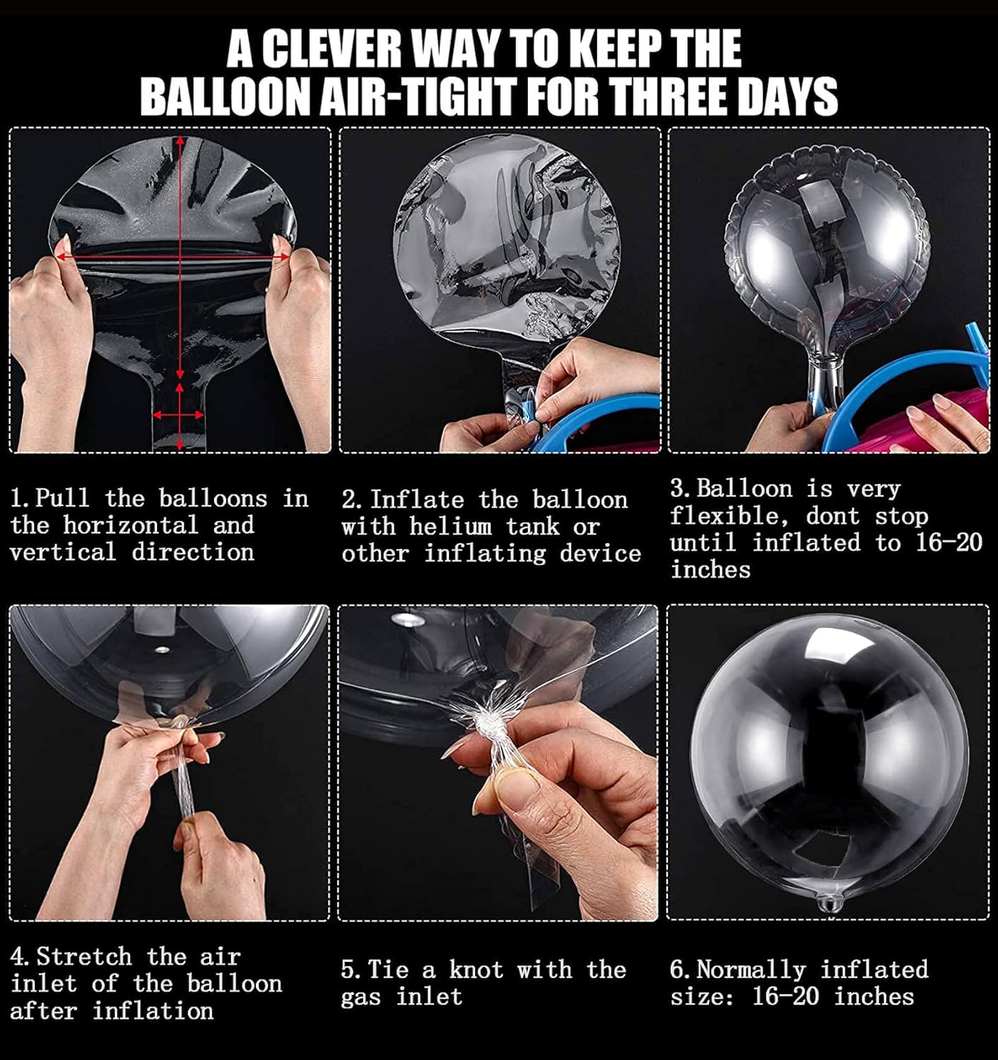 Bobo Large Transparent Bubble Balloon