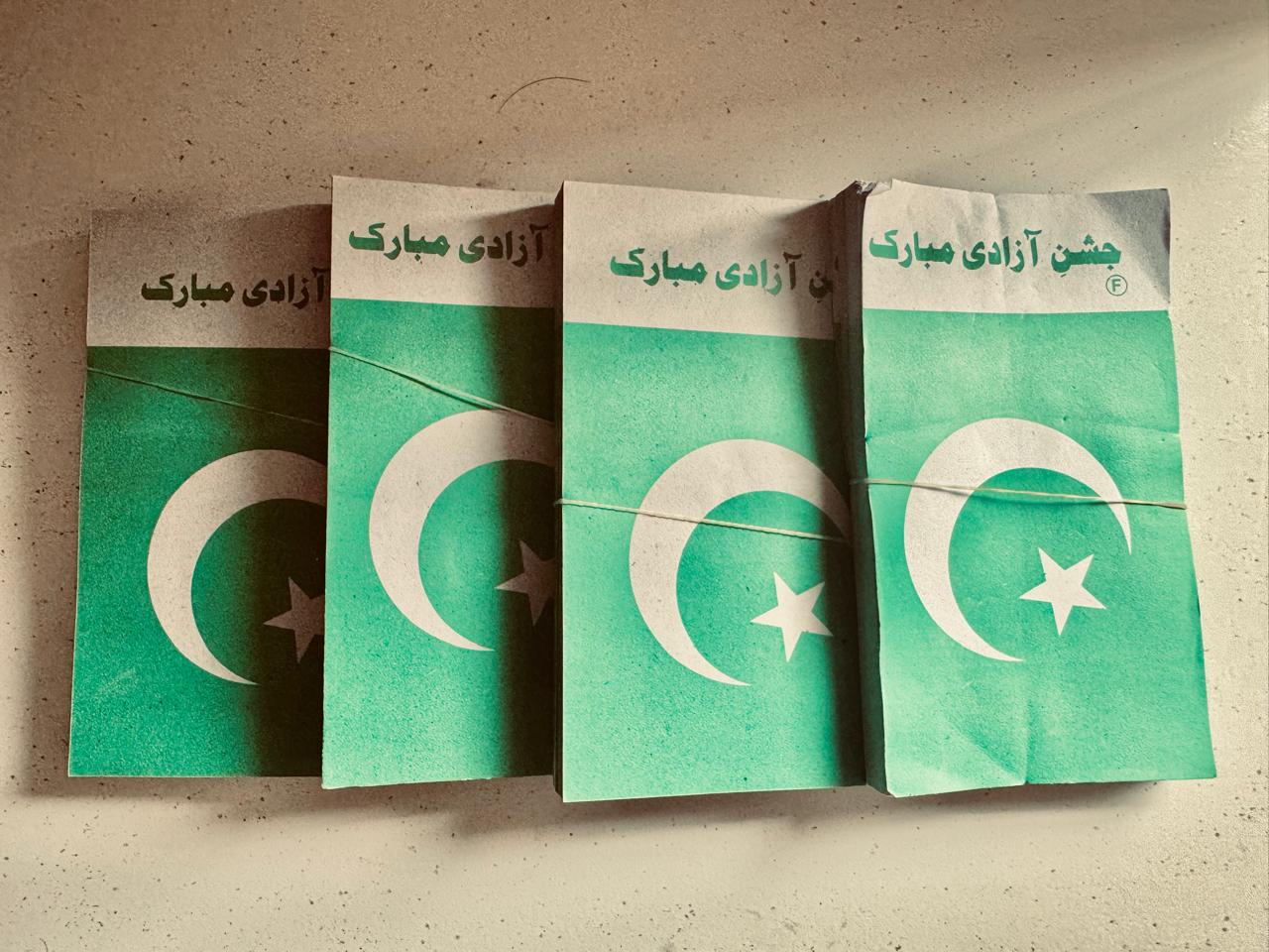 Jhandian Paper Flags Large for Pakistan Independence day celebration